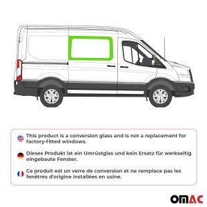 Ford Transit Front Side Fixed Glass - Front Right - Omac - Galaxy - 2015-2025
